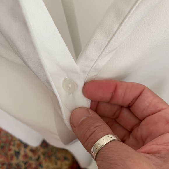 ASOS TALL sheer one button top. Never worn. Retail 75 - Picture 3 of 5